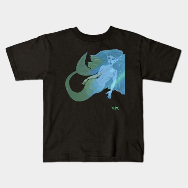 Mermaid 2 Kids T-Shirt by TonyBreeden